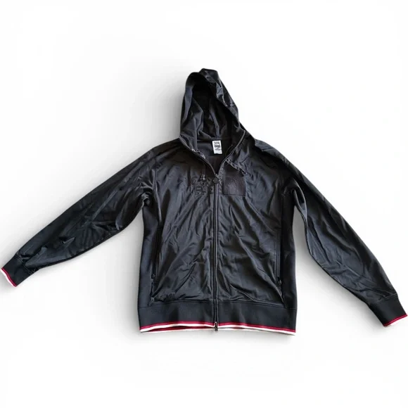 The North Face Men’s Medium Full Zip Hoodie Jacket Black Fleece Lined - Picture 2 of 16